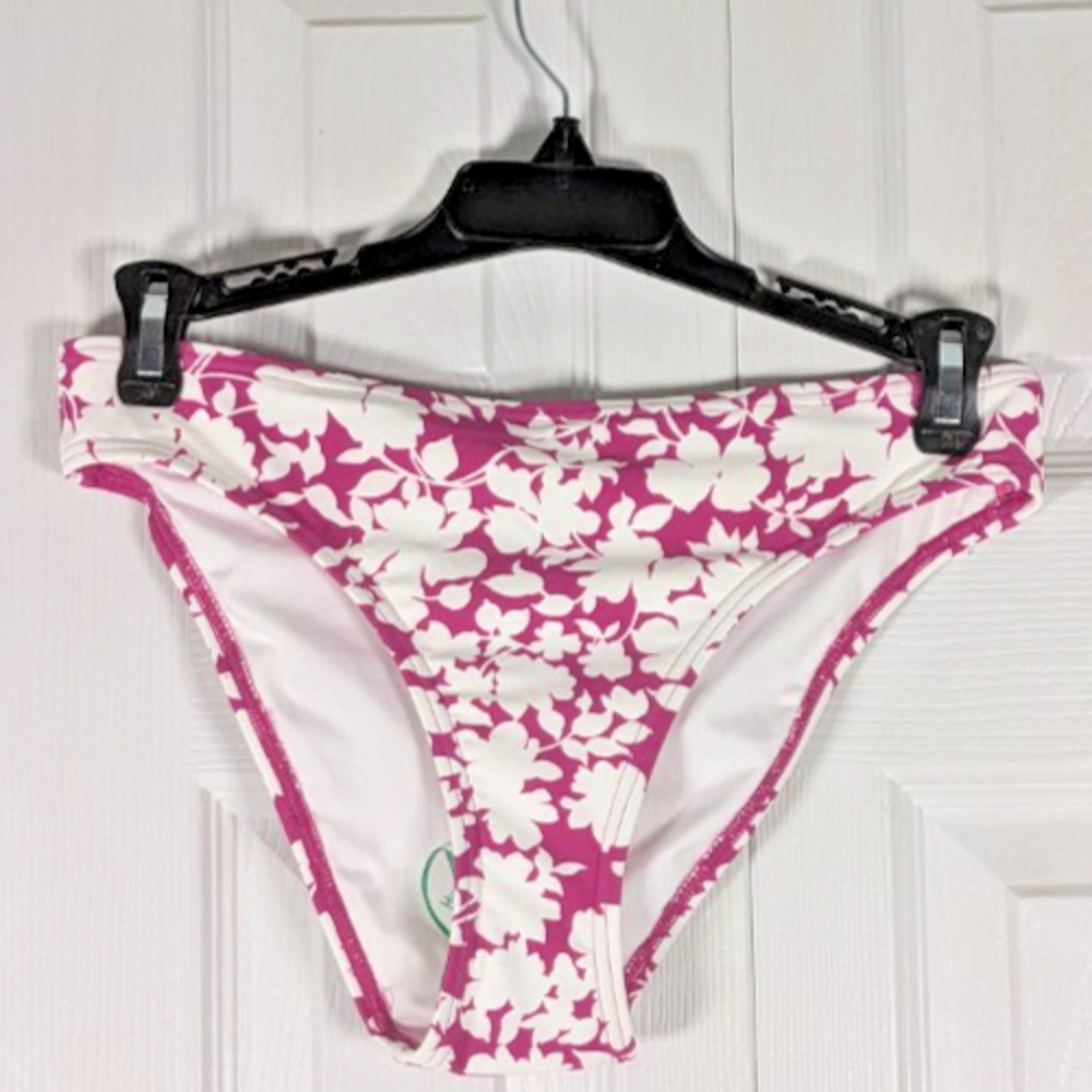 NWT Michael Kors Womens Full Coverage Bikini Bottom Floral Pink XS